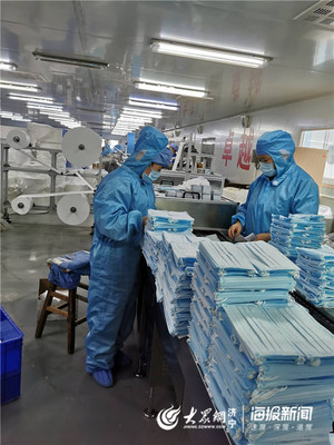 济宁医用口罩生产商24小时轮番赶工，全力保障供应