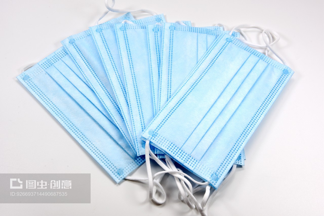蓝色医用一次性口罩 守护健康的第一道防线